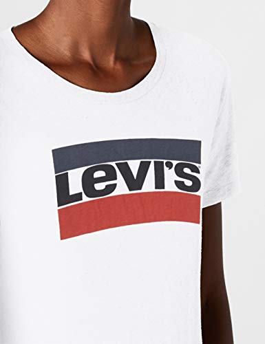 Levi's The Perfect Tee, Camiseta, Mujer, Blanco (White 297), M