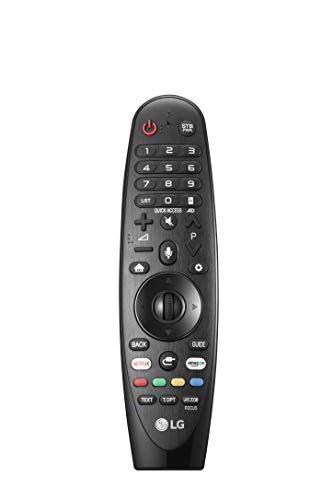 LG Magic Control AN-MR18BA - Mando a Distancia (Reconocimiento de Voz, apunta y navega, Rueda de Scroll, Botones Netflix y Amazon, Teclado numérico) Color Negro