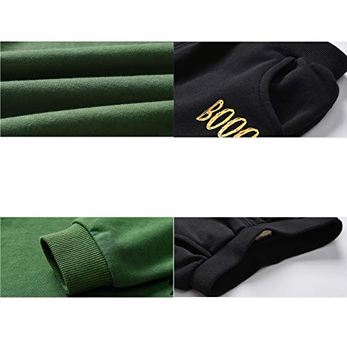 LGLE Traje de NiñO Boy Cartoon Spider Print Traje Dos Piezas SuéTer Pantalones Primavera Ropa para NiñOs,Green,4T(110)