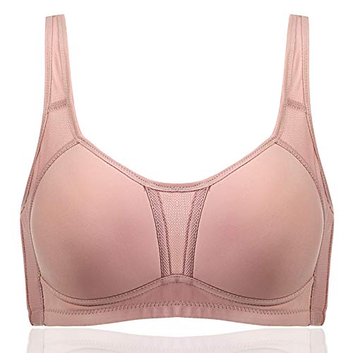 LHLHM Sujetador Sección Delgada De Gran Tamaño Sin Anillo De Acero Sujetador De Algodón Top De Tubo De Algodón Anti-Luz-Out Chaleco Deportivo Estilo Copa Completa Ropa Interior De Mujer