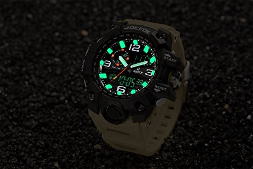 LIBARTE Hombre Reloj Deportivo Militar Sport Hombres Reloj de Pulsera Reloj Pulsera Digital LED