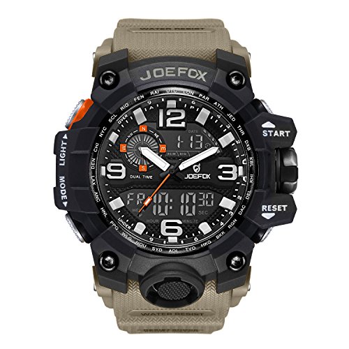 LIBARTE Hombre Reloj Deportivo Militar Sport Hombres Reloj de Pulsera Reloj Pulsera Digital LED