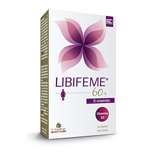 LIBIFEME 60 + Mejora la Lubricacion Vaginal y La Sensibilidad en la Pos Menopausia – Mejora la hidratación de la Piel y las mucosas en general (ojos, boca y vagina) – 30 Pastillas