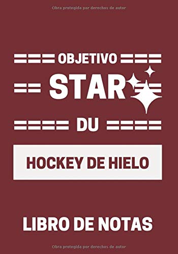 Libro de Notas - HOCKEY DE HIELO: Cuaderno a rellenar | Un diario con líneas perfectamente espaciadas para dejar mucho espacio para escribir | hockey ... con páginas rayadas compuesto de 120 páginas