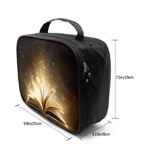 Libros con revestimientos Flash Bolsa de Maquillaje Linda de Viaje Estuche de Maquillaje de Viaje Bolsa de Maquillaje Bolsa de Viaje Impresa multifunción para Mujer
