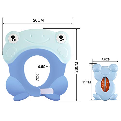 Lictin Gorro de Ducha para Bebés , Gorro de Champú de Silicona Suave de Dibujos Animados, Tamaño Ajustable, multifuncional y mpermeables, no Irrita los Ojos y los Oídos al Bañarse