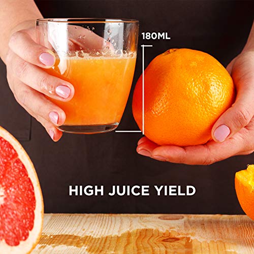 Licuadora Prensado en Frio, CalmDo PJ801 Lenta Extractor de Zumo Portátil, Exprimidor de Frutas Slow Juicer con Función Inversa, USB Recargable, sin BPA