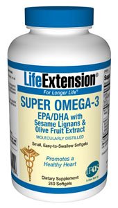 Life Extension, Súper Omega 3, EPA / DHA, 240 Cápsulas blandas