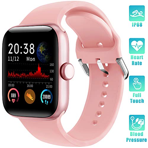 LIFEBEE Reloj Inteligente, Smartwatch Impermeable IP68 para Mujer Hombre Niño, Pulsera Actividad Inteligente para Deporte con Monitor de Sueño, Presión Arterial, Pulsómetro, Calorías para Android iOS