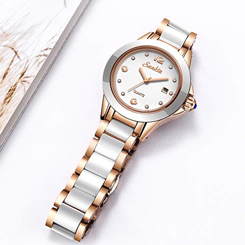 LIGE Moda Señoras Reloj de Pulsera Impermeable Cuarzo Reloj de Pulsera para Mujer Acero Inoxidable Pulsera Velar por Chica