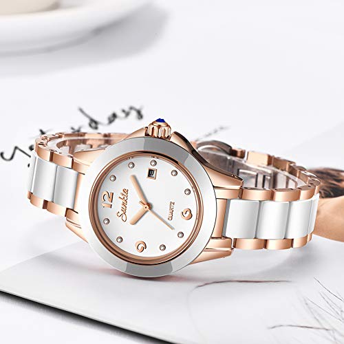 LIGE Moda Señoras Reloj de Pulsera Impermeable Cuarzo Reloj de Pulsera para Mujer Acero Inoxidable Pulsera Velar por Chica