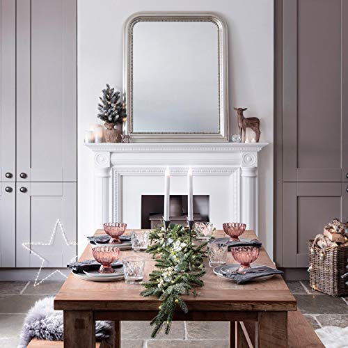 Lights4fun – Árbol de Navidad de 53cm con 15 LED Blanco Cálido a Pilas