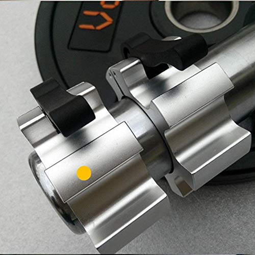 LIJ 2 piezas de 2 pulgadas de levantamiento de pesas de levantamiento de pesas con bloqueo de mandíbula de fitness culturismo de liberación rápida abrazaderas equipo de gimnasia