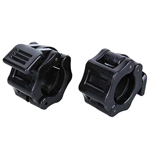 LIJ Par de mancuernas para levantamiento de pesas con cierre de bloqueo de ejercicios y hebilla de mandíbula