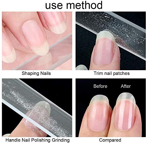 Lima de uñas, nano cristal para uñas y limas de uñas, set de manicura profesional para uñas, lima de uñas para bebé, lima de uñas dura para mujeres y hombres