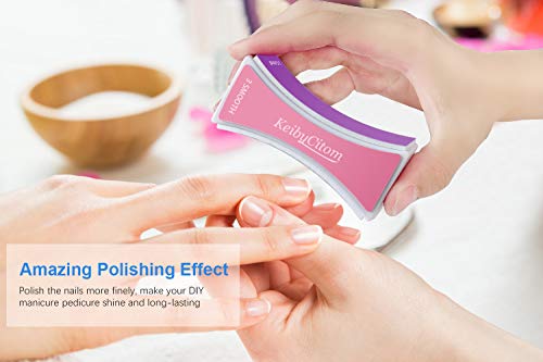 Lima De uñas Profesional - Bloque de pulido de uñas para el traje de gel de arte de uñas para uso doméstico y de salones 2 Piezas