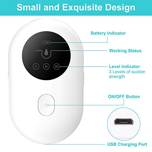 Limpiador de Poros, Succionador de Puntos Negros USB Recargable, Extractor Puntos Negros Limpiador Facial 5 Cabezales y 3 Modos para Espinillas y Acné, Aspiradoras con pantalla