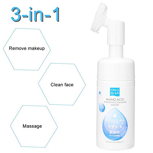 Limpiador, hidratación del rostro, limpieza de poros, cosmético limpiador de aminoácidos, 120 ml