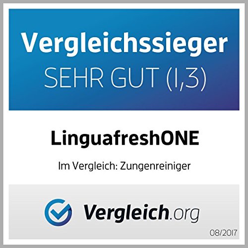 Limpiador linguales - puro acero inoxidable - Hecho en Alemania LinguafreshONE - Pure Stainless Single Version - Limpiador Lingual - reciclable
