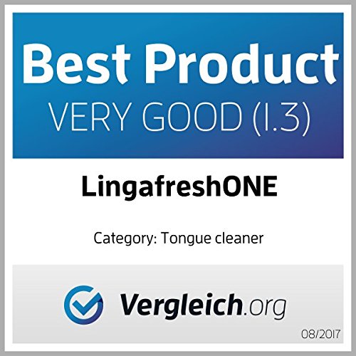 Limpiador linguales - puro acero inoxidable - Hecho en Alemania LinguafreshONE - Pure Stainless Single Version - Limpiador Lingual - reciclable