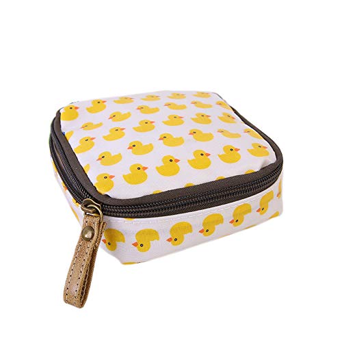 Lindo Monedero De La Moneda De La Historieta con La Cremallera Portátil Compresa Sanitaria Bolsa De Almacenamiento Lienzo Sanitaria Pads Bolsa