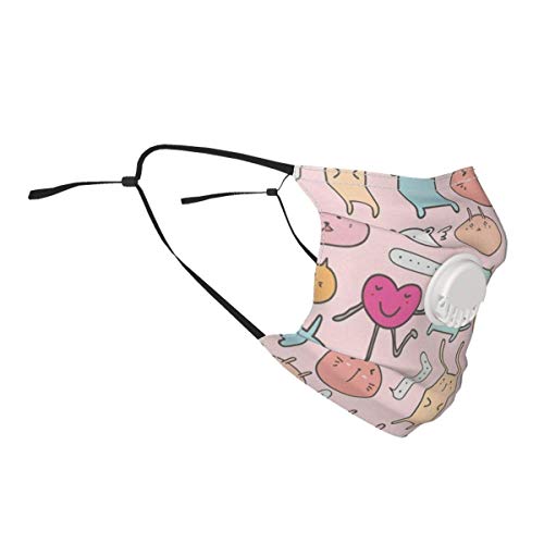 Lindo Protector de protección Reutilizable para Animales con filtros de válvula de respiración y 2 filtros para Hombres/Mujeres