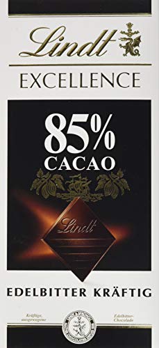 Lindt Excellence – Tableta de chocolate negro 85% cacao, 100 g