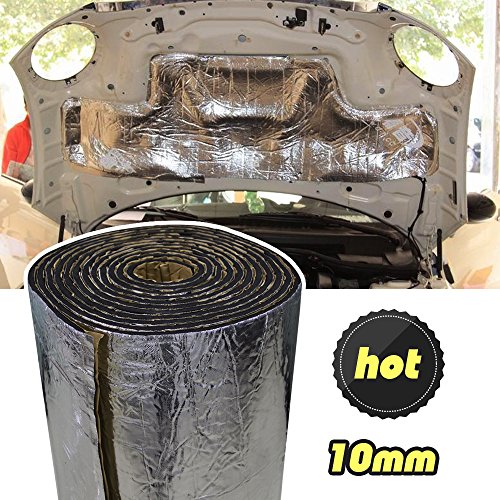 lingda alfombrilla de calor Shield Deadener de pruebas aislamiento t�rmico sonido 10�mm Coche Tama�o impermeable de amortiguaci�n de control del ruido ac�stica