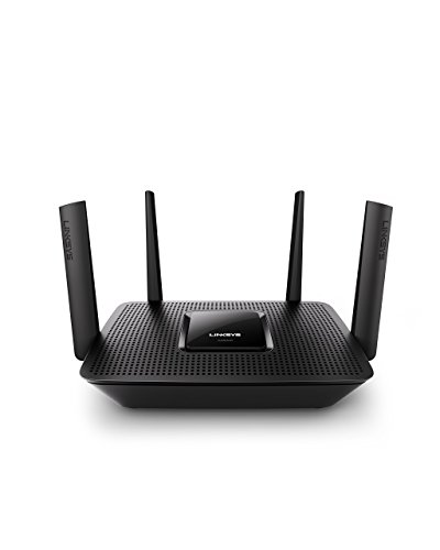 Linksys EA8300 - Router Wi-Fi AC2200 Tri-Banda MAX-Stream (MU-MIMO, 4 Antenas, Beamforming, 4 x Gigabit Ethernet, 1 x USB 3.0) Color Negro