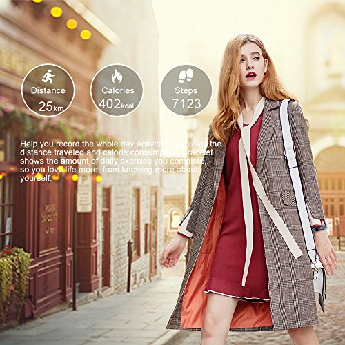 Lintelek Fitness Tracker, Pulsera de Actividad Personalizada Color con Monitor de Ritmo Cardíaco, 14 Modos de Deporte Smart Relojes Bluetooth Podómetro para Hombre, Mujer y Niños