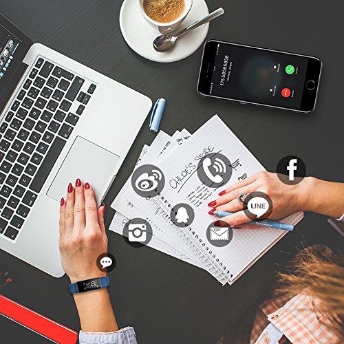 Lintelek Fitness Tracker, Pulsera de Actividad Personalizada Color con Monitor de Ritmo Cardíaco, 14 Modos de Deporte Smart Relojes Bluetooth Podómetro para Hombre, Mujer y Niños