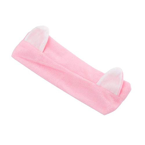 LinZX Muelles Deportivos oído Wake-End para la Cara del Gato Toalla del Pelo Truco Banda Banda estallido de la Banda para el Cabello Diadema,PK