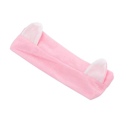 LinZX Muelles Deportivos oído Wake-End para la Cara del Gato Toalla del Pelo Truco Banda Banda estallido de la Banda para el Cabello Diadema,PK