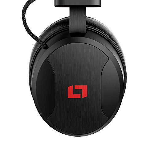 Lioncast LX50 Cascos Auriculares estéreo con micrófono desmontable, dos controladores de 53 mm, supresión de ruido, almohadillas de oídos intercambiables, para PC, PS4, Xbox, consola Nintendo o móvil