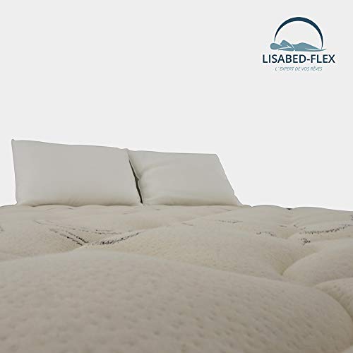 Lisabed Flex | Colchón Lisa-Flex 150 x 190 cm | Viscoelástico de Grafeno de Alta Densidad | Reversible (Invierno/Verano) | Gama Prestige Hotel | 24 cm (+/- 2 cm)