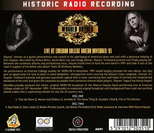 Live At Emerson College Boston November '93 (2cd set)