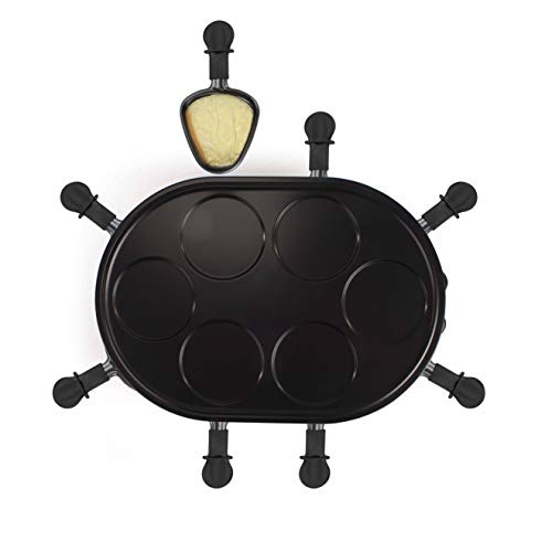 Livoo DOC188 - Raclette y mini crepes, color negro