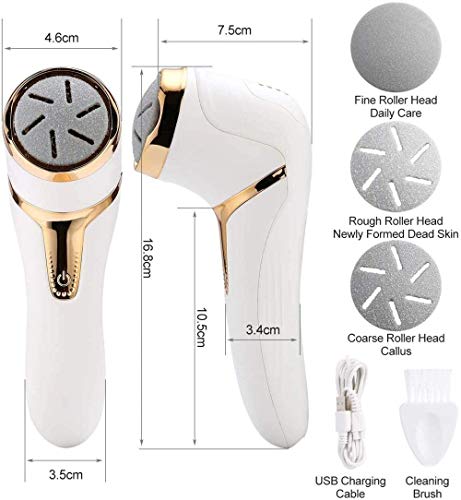 LKNJLL Archivo del pie eléctrica removedor de callos de los pies, USB electrónico del pie, pies FilePedicure Herramientas profesionales electrónicos Cuidado Grind cabeza, Herramientas pedicura Cuidado