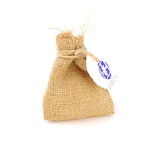 Llamador de ángeles Huellas Plateadas XXL Extragrande 38 mm, Colgante con Cascabel, en bolsita de Regalo.