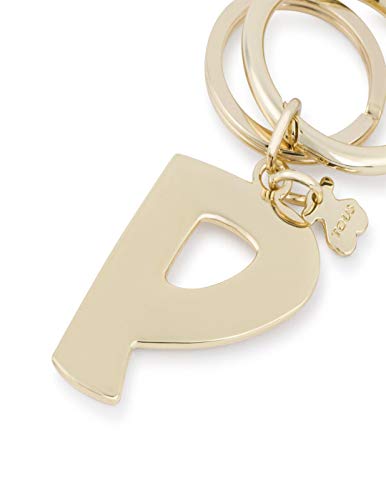 Llavero Colgante Touscedario Letra P Dorado. Medidas: 8,30x3,60 cm
