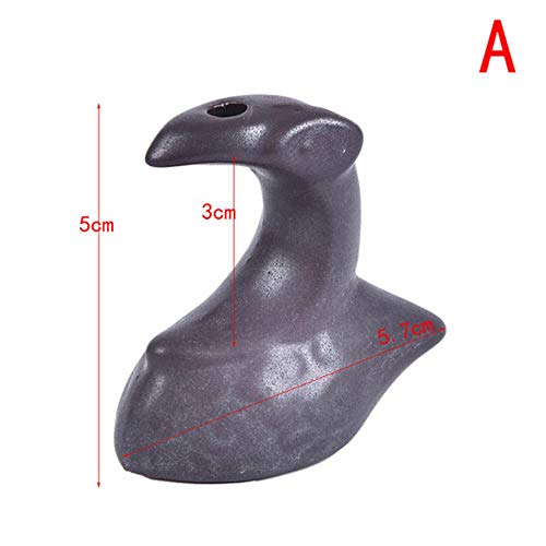 LLDS 1 Pieza Soporte de Incienso de cerámica Creativo incensario de reflujo portátil Quemador de Incienso de Fragancia aromática 2 Estilos, A