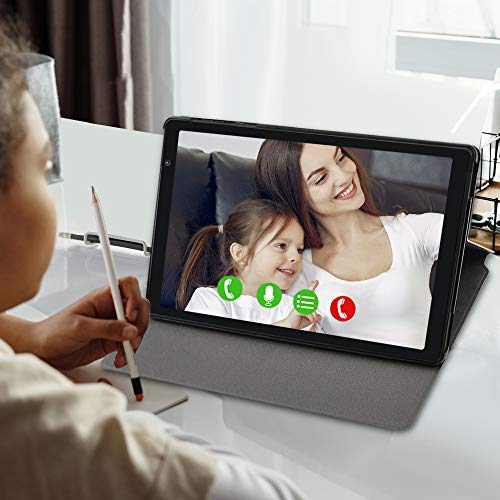 LNMBBS P40-EEA Tablet 10 Pulgadas con Funda, Android 10.0, Octa-Core, Desbloqueo Facial, 1920*1200 IPS, 64GB ROM y 3GB de RAM, 13MP y 5MP Cámara, Wi-Fi + LTE, GPS, Bluetooth 5.0, Negro