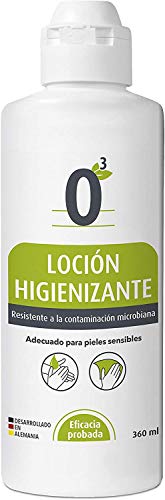 Loción Higienizante de Manos y Superficies a Base de Hipoclorito de Sodio y Ácido Hipocloroso, Adecuado para Pieles Sensibles. Fórmula Testada Dermatológicamente y de Eficacia Probada, 360 ml