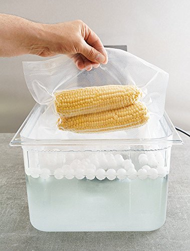 Locisne Sous Vide Bolas de Cocina, 20mm, Sin BPA, 250 Bolas con Bolsa de Secado de Malla, Para Anova Joule Cocinas Cocina de Agua, Contenedor