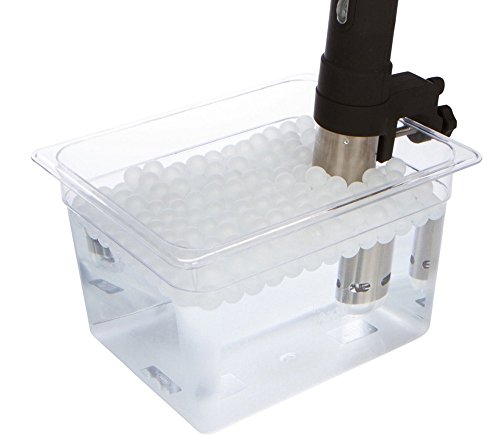 Locisne Sous Vide Bolas de Cocina, 20mm, Sin BPA, 250 Bolas con Bolsa de Secado de Malla, Para Anova Joule Cocinas Cocina de Agua, Contenedor