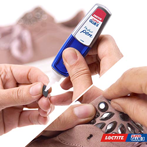 Loctite Super Glue-3 Perfect Pen, adhesivo transparente con forma de bolígrafo, pegamento instantáneo y universal antigoteo, fácil de usar y de gran precisión, 1x3 g