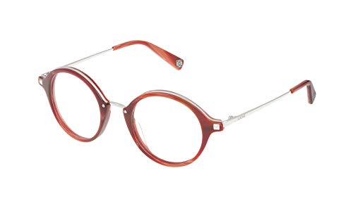 Loewe VLW450M470J90 Monturas de gafas, Shiny Orange Horn, 55 Unisex