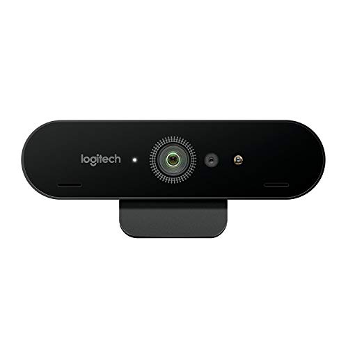 Logitech Brio Ultra HD Pro Webcam, Streaming Fluido 1080p/60fps, Campo Visual Ajusable, Zoom X5, Compatible Avec Skype, WebEx, Cisco Jabber, Zoom, Windows Hello, PC/Mac/Portátil/Chrome, Color Negro