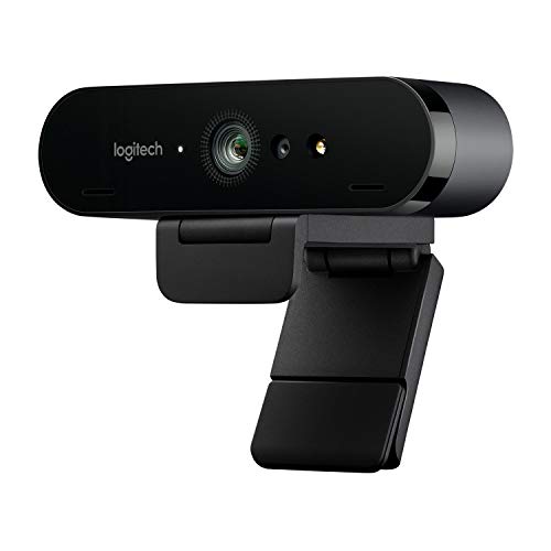 Logitech Brio Ultra HD Pro Webcam, Streaming Fluido 1080p/60fps, Campo Visual Ajusable, Zoom X5, Compatible Avec Skype, WebEx, Cisco Jabber, Zoom, Windows Hello, PC/Mac/Portátil/Chrome, Color Negro