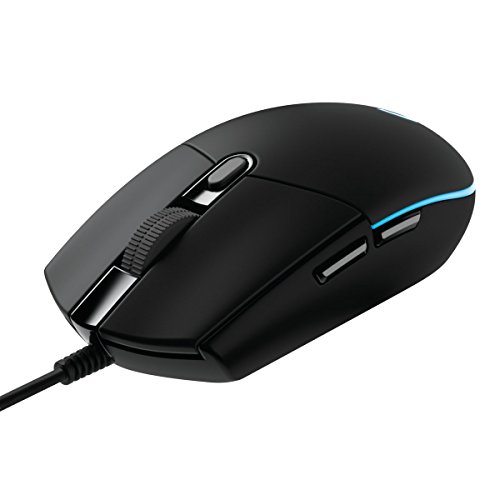 Logitech G203 Prodigy Ratón Gaming con cable, 8000 DPI, RGB LED Personalizable con 16,8 M Colores, Peso Reducido, 6 Botones Programables, Memoria Integrada, PC/Mac,G203 1ª Gen.,Negro